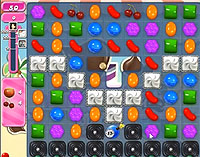 Candy Crush Saga Level 124 game